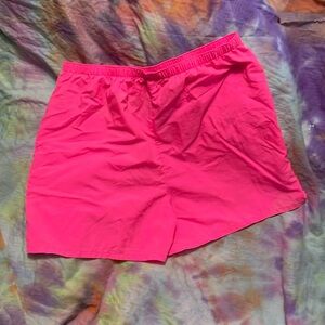 Pink vintage athletic bottoms. Size large. Athletic Works shorts